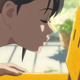 Suzume purkers up for a kiss with Souta.